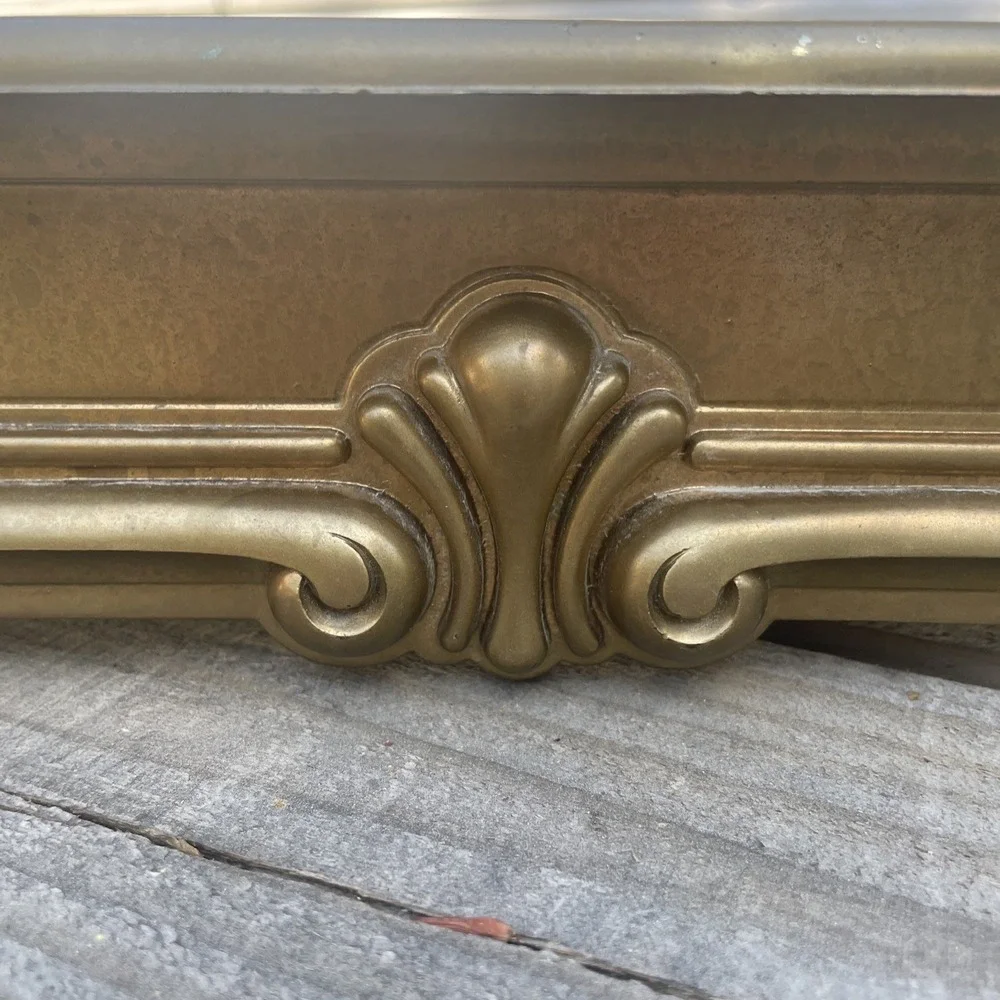 Vintage Syroco 3073 Gold Plastic Wall Shelf Hollywood Regency 16x6 1991 Floating
